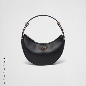 Prada Arqué Leather Shoulder Bag